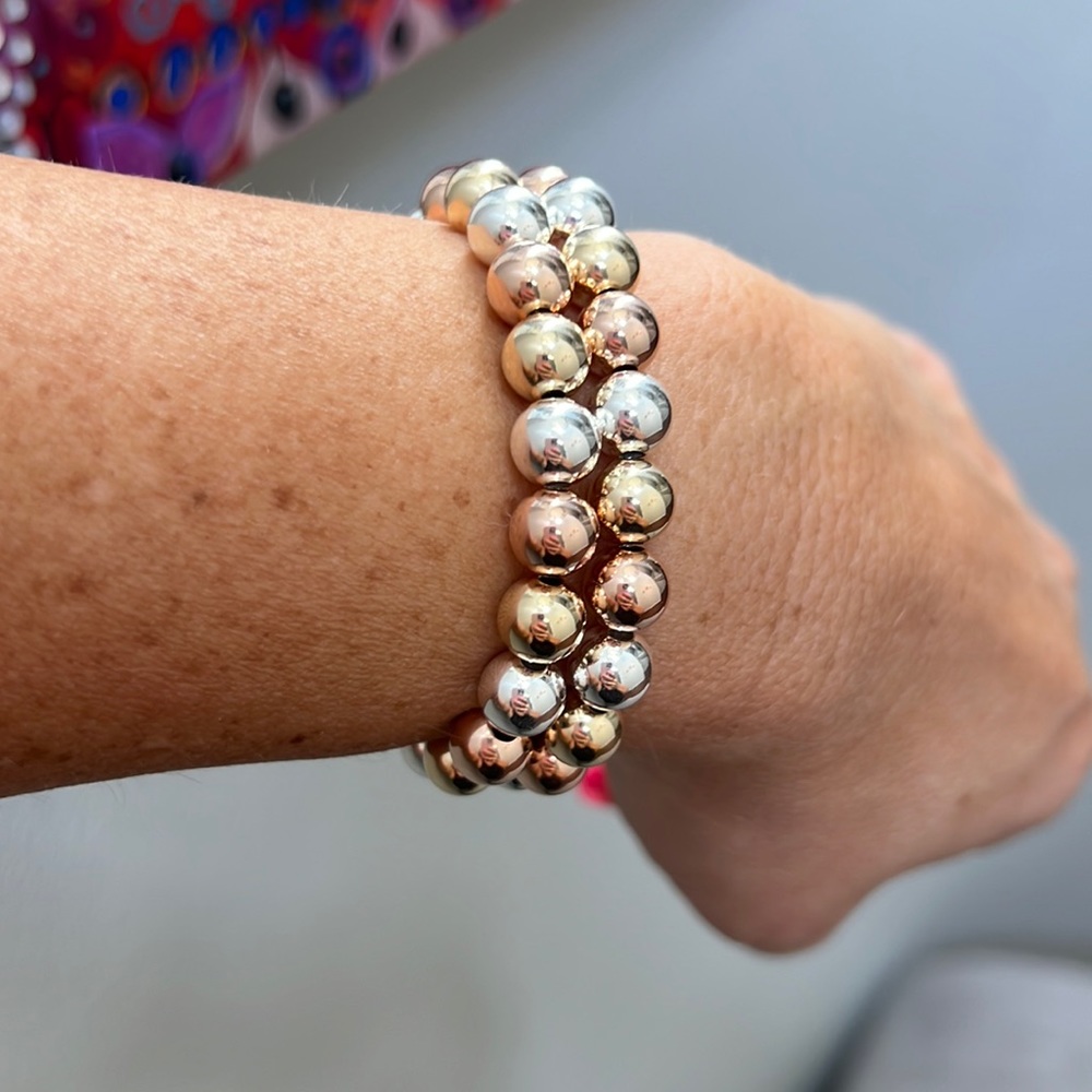 Tricolor bead bracelets